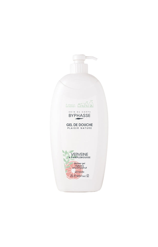 Gel douche - Verveine & pamplemousse - Plaisir Nature - 2 L