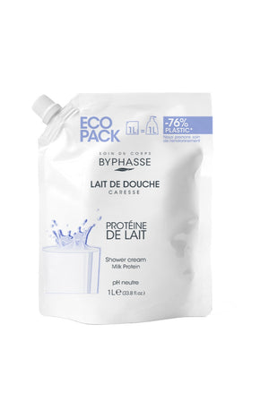 Recharge gel douche - Protéine de lait - Caresse - 1 L