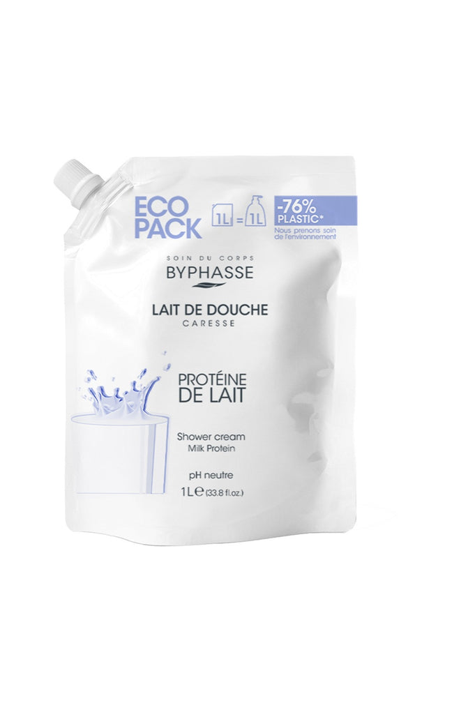 Recharge gel douche - Protéine de lait - Caresse - 1 L