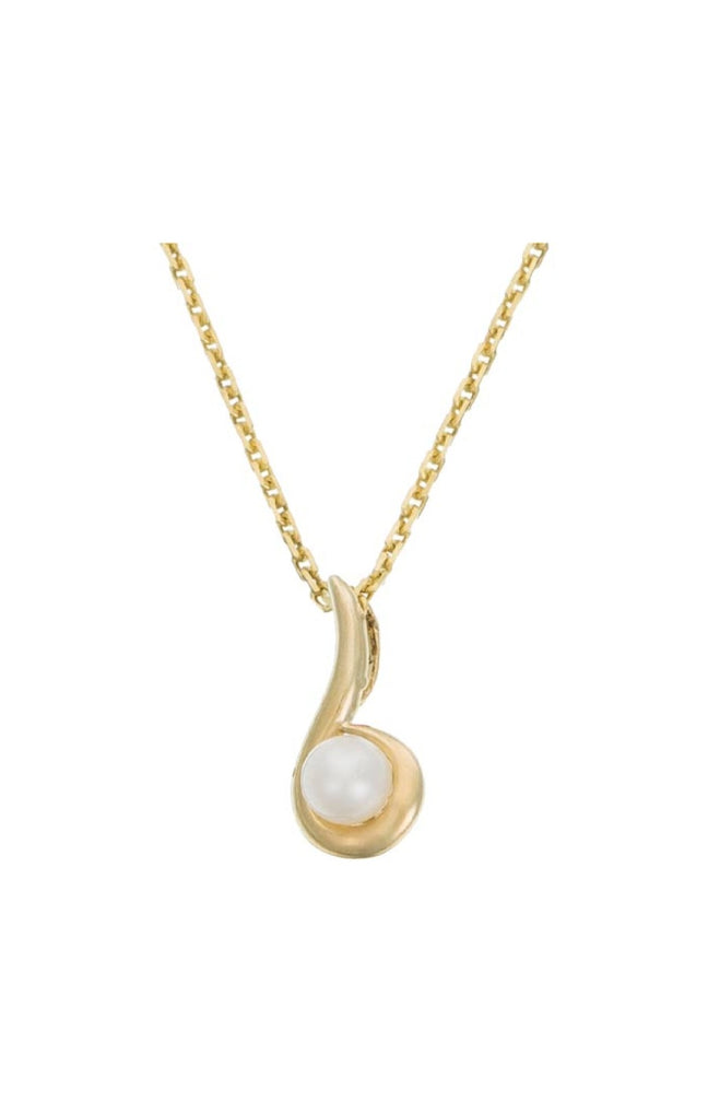 Pendentif Ambiante - Or jaune 375/1000 & perle