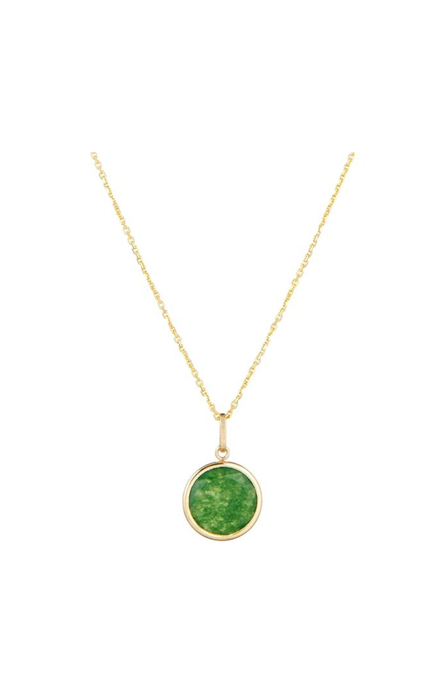 Pendentif Beyla - Or jaune 375/1000 & jade