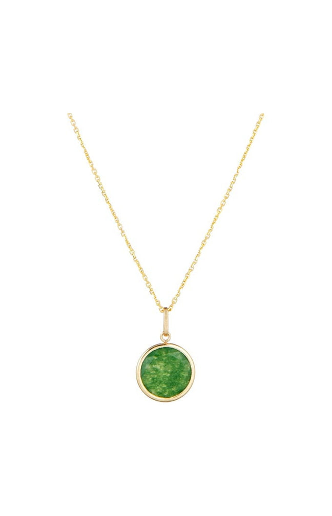 Pendentif Beyla - Or jaune 375/1000 & jade