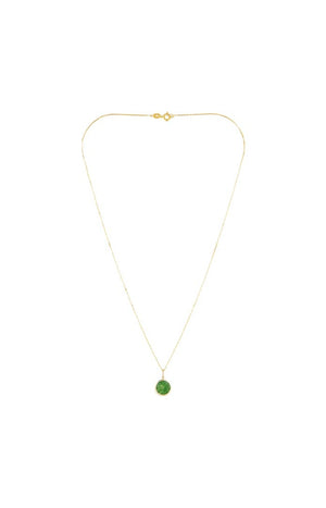 Pendentif Beyla - Or jaune 375/1000 & jade