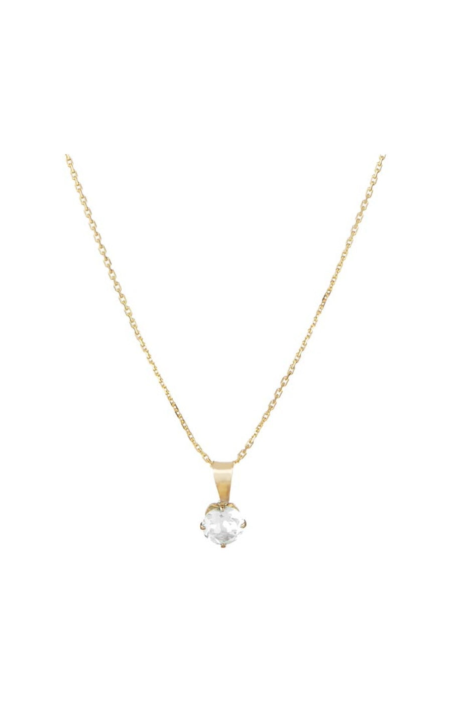 Pendentif Puce - Or jaune 375/1000 & zirconium