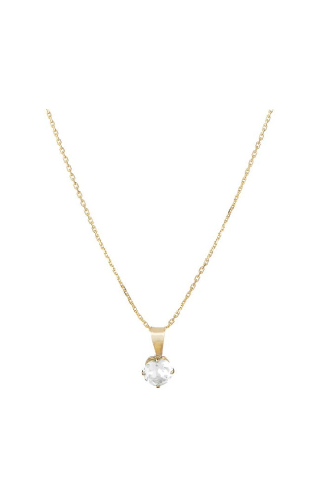 Pendentif Puce - Or jaune 375/1000 & zirconium