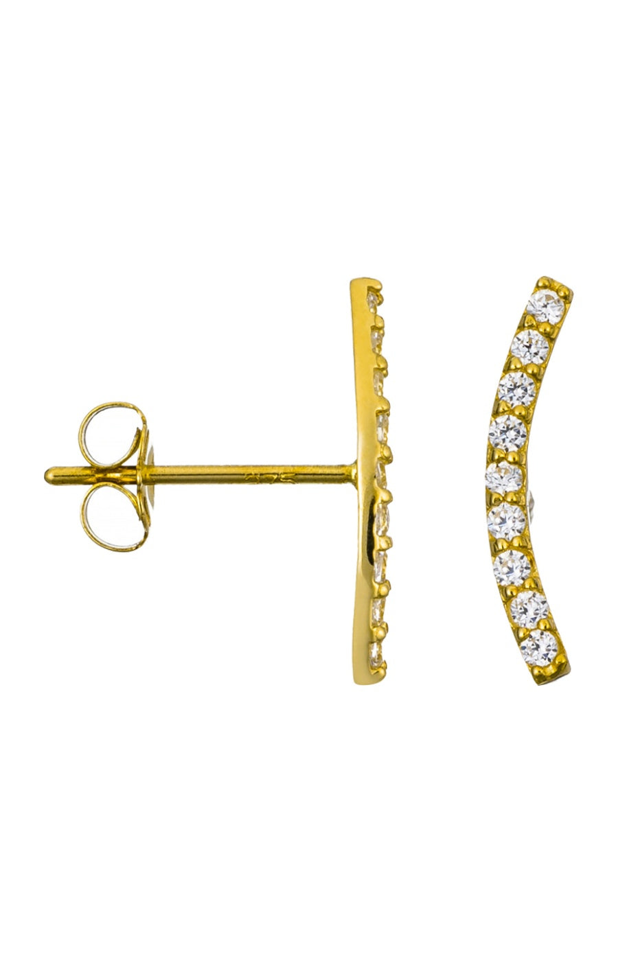 Contours d'oreilles Merveilles - Or jaune 375/1000 & zirconium