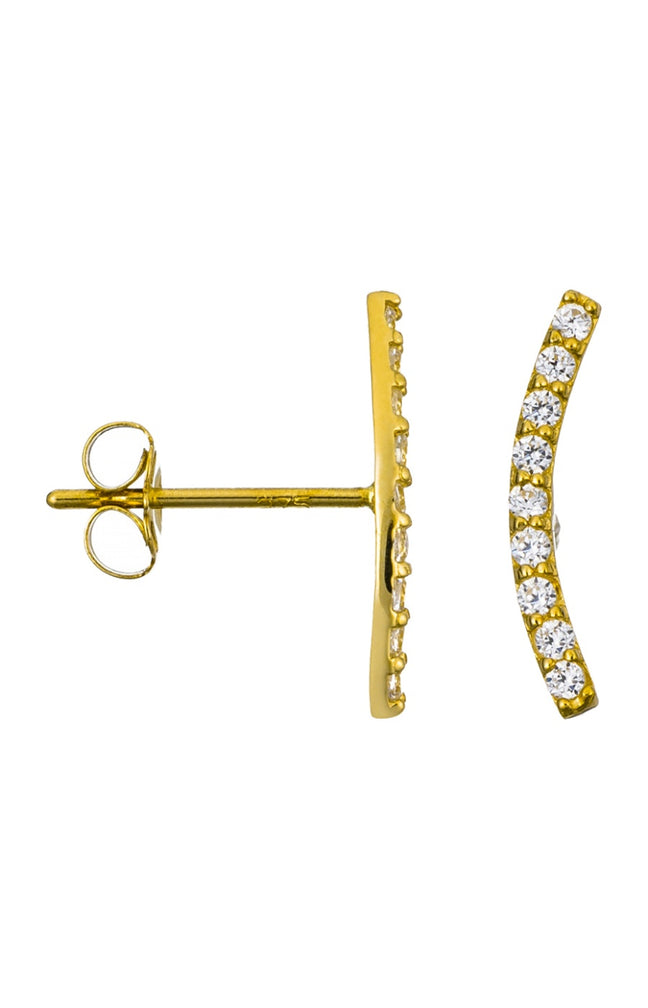 Contours d'oreilles Merveilles - Or jaune 375/1000 & zirconium