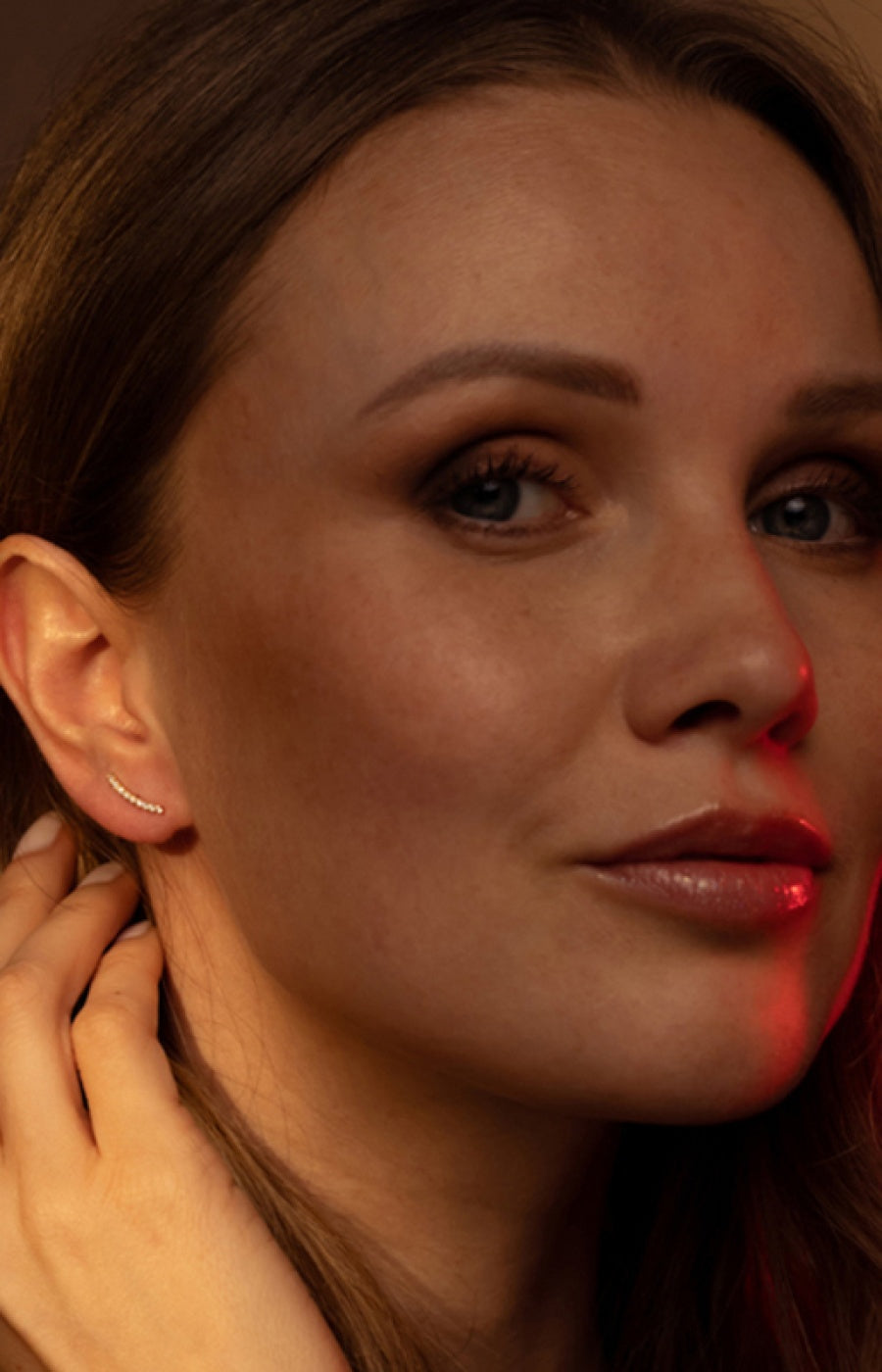 Contours d'oreilles Merveilles - Or jaune 375/1000 & zirconium