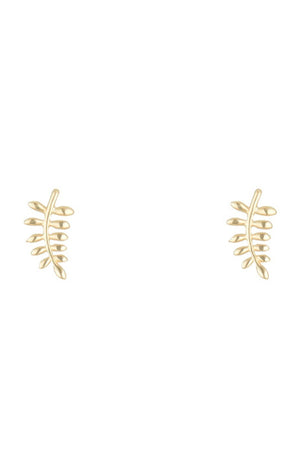 Boucles d'oreilles Feuilles d'or - Or jaune 375/1000