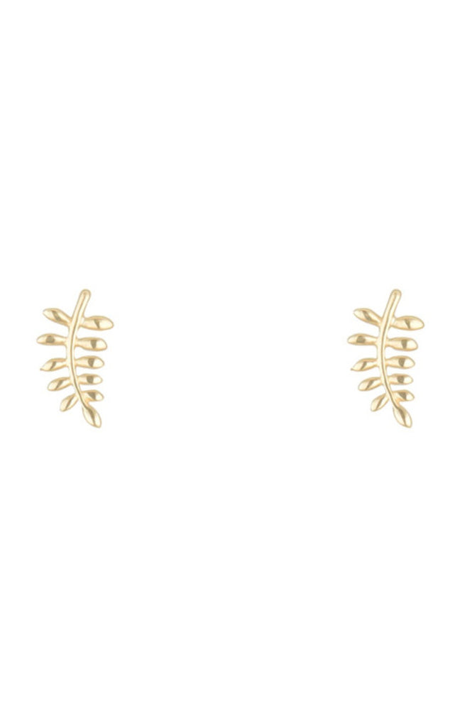 Boucles d'oreilles Feuilles d'or - Or jaune 375/1000