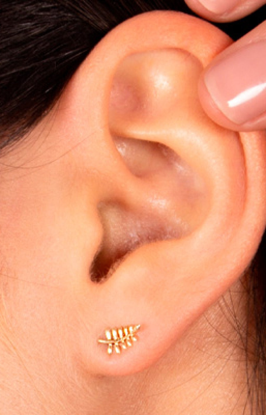 Boucles d'oreilles Feuilles d'or - Or jaune 375/1000