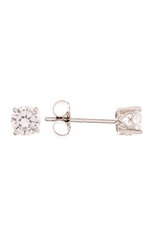Boucles d'oreilles Simply You - Or blanc 375/1000 & zirconium