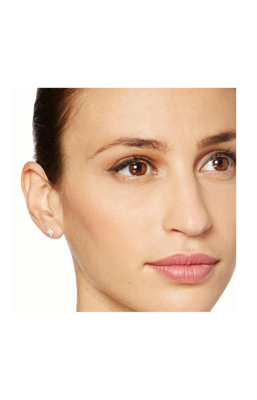 Boucles d'oreilles Simply You - Or blanc 375/1000 & zirconium