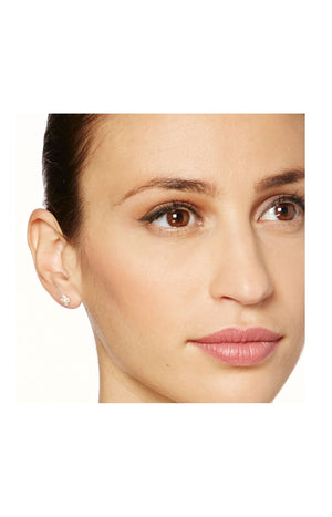Boucles d'oreilles Simply You - Or blanc 375/1000 & zirconium