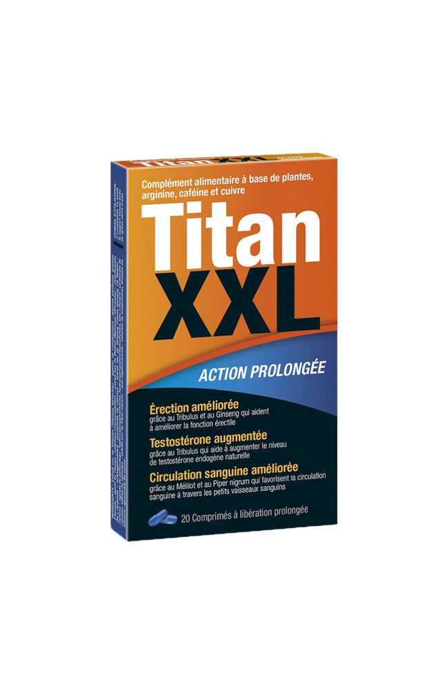 Compléments alimentaires stimulant sexuel - Titan XXL - 20 comprimés