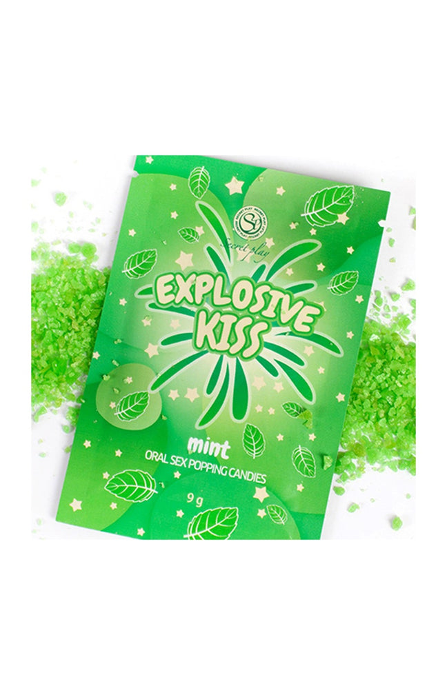 Bonbons pétillants pour sexe oral - Menthe - 9 g