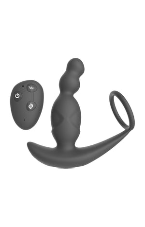 Stimulateur de prostate télécommandé - 10 modes - Gris - Homme