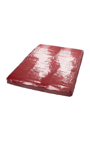 Drap en vinyle pour jeux érotiques - Rouge - 200 x 220 cm