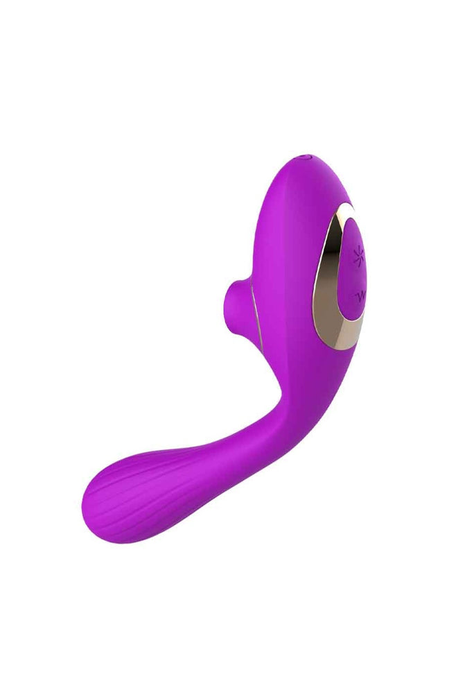 Vibromasseur point G & stimulateur de clitoris par succion - 10 modes - Violet