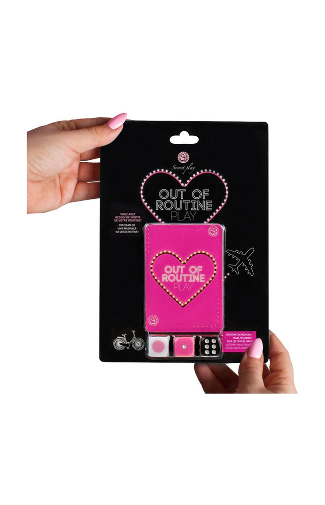 Jeu coquin - Out of Routine - 72 cartes & 3 dès