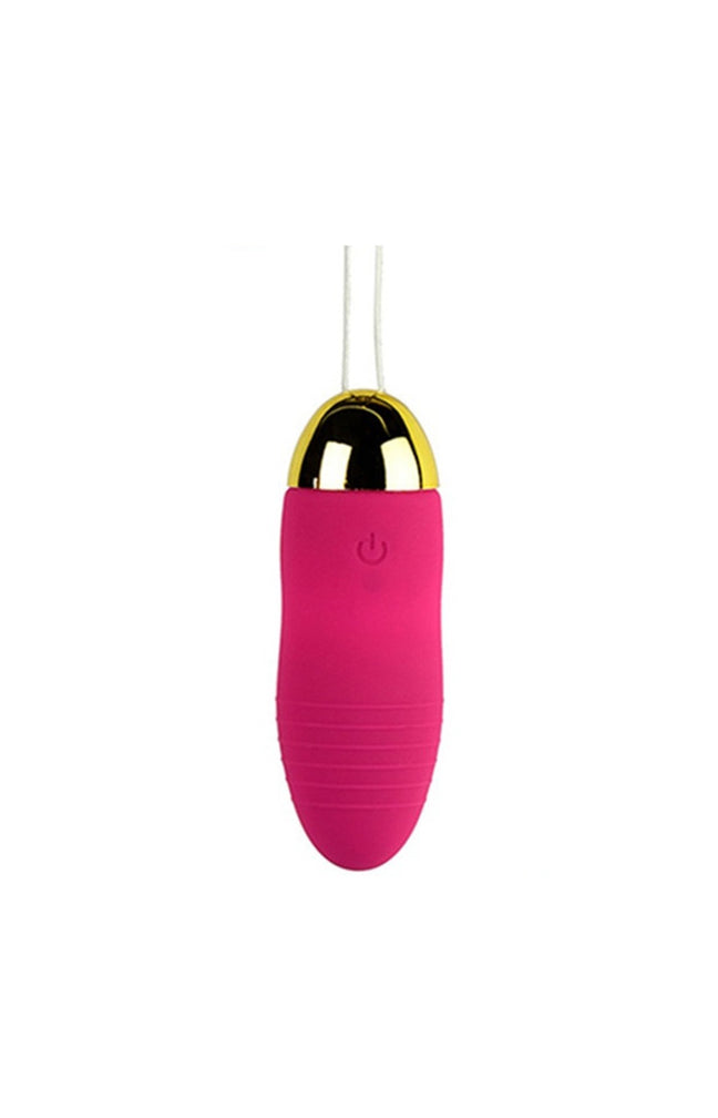 Oeuf vibrant en silicone - Rose - 8,5 cm