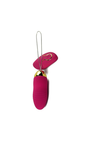 Oeuf vibrant en silicone - Rose - 8,5 cm