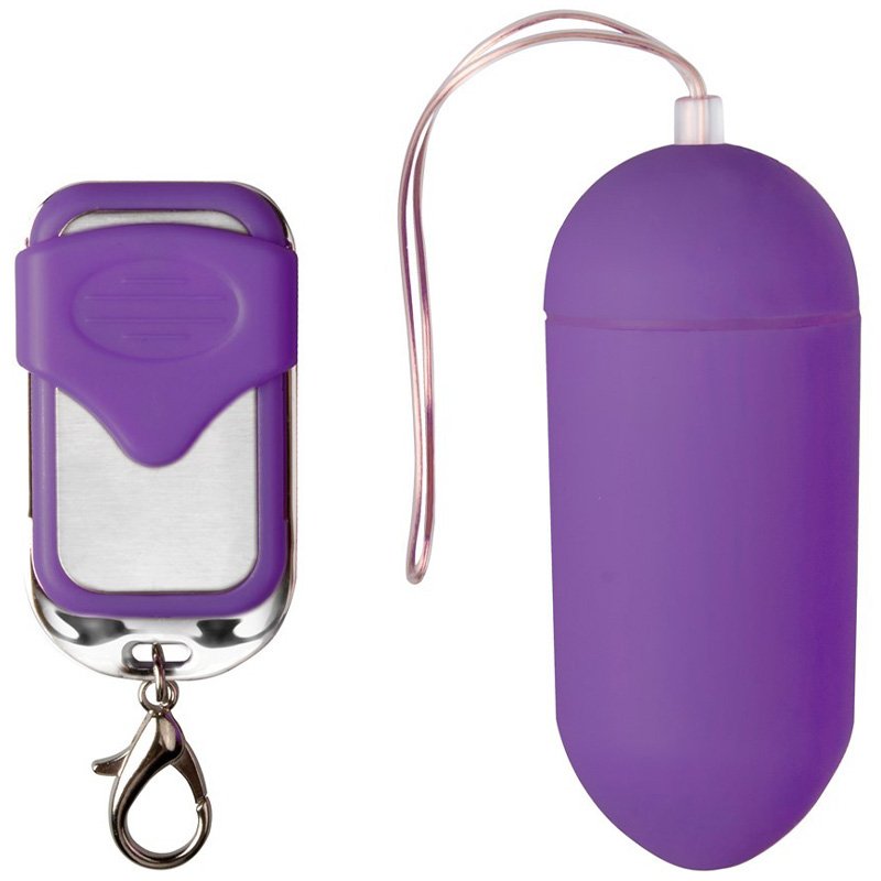 Œuf vibrant télécommande - 10 modes - Violet - 7,5 cm