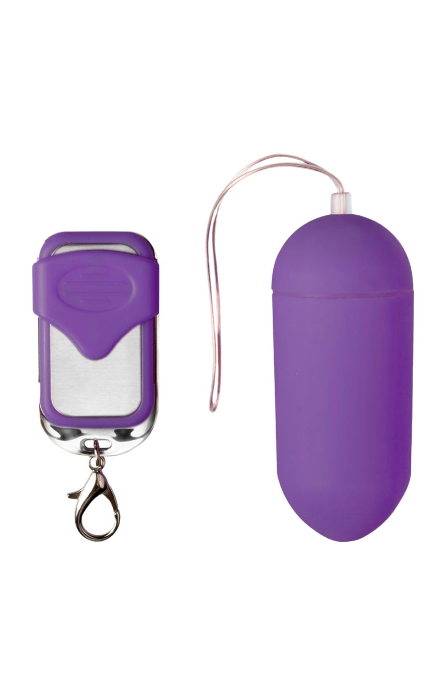 Œuf vibrant télécommande - 10 modes - Violet - 7,5 cm