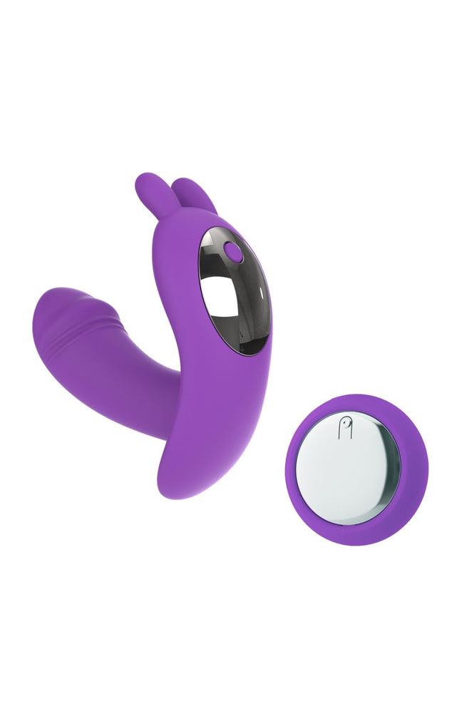 Vibromasseur stimulateur de clitoris télécommandé - 10 modes - Violet