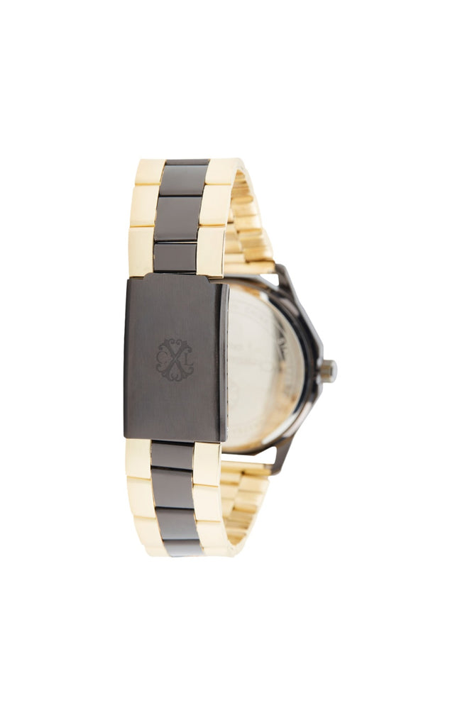 Montre à quartz - Acier - Doré & noir - Homme