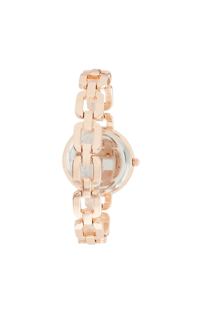 Montre à quartz - Acier - Doré rose & noir