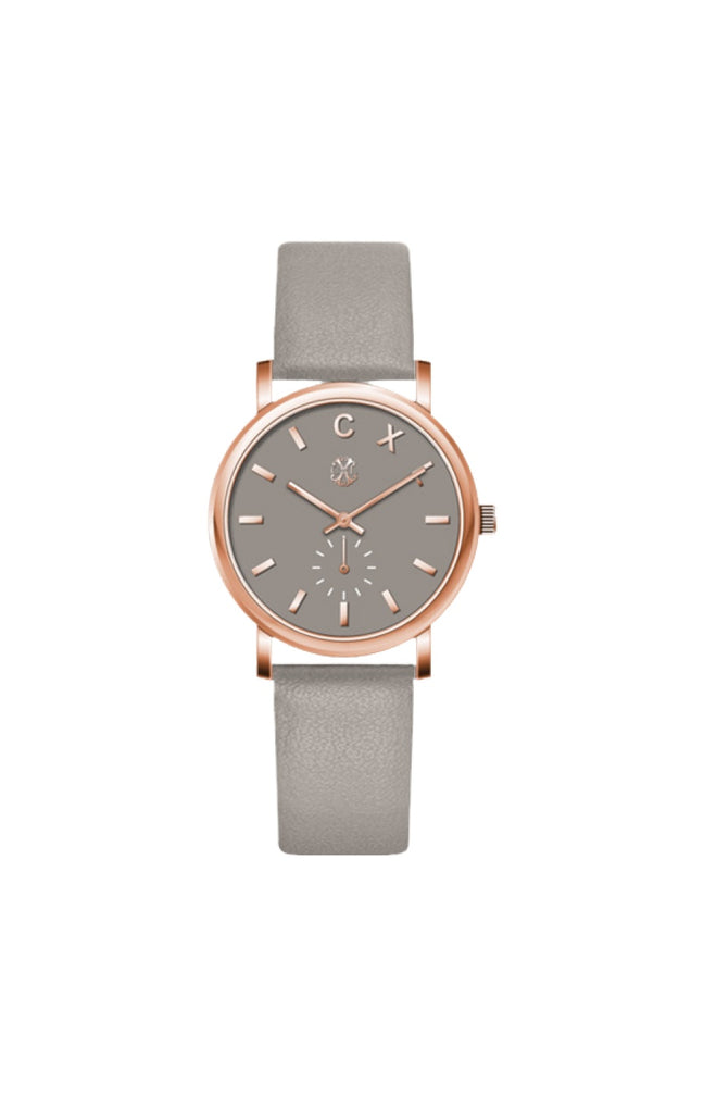 Montre à quartz - Doré rose & beige