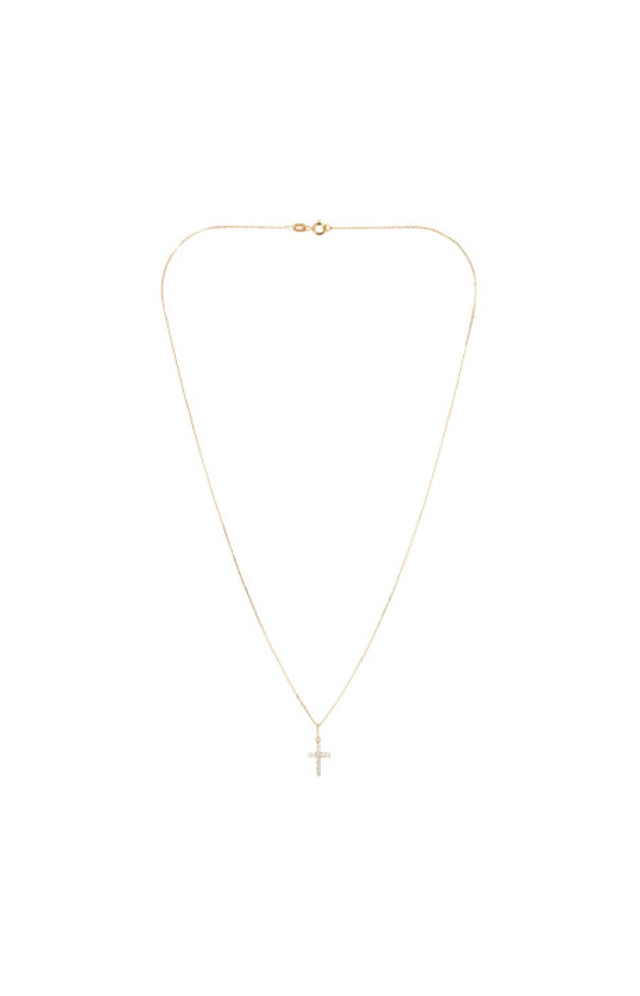 Pendentif Croix Vérité - Or jaune 375/1000 & zirconium