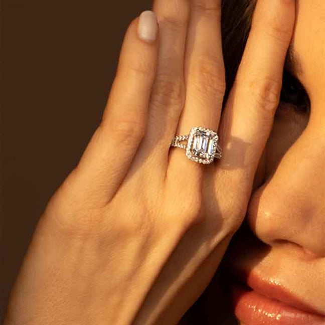 Bague Splendeur - Or blanc 375/1000 & zirconium