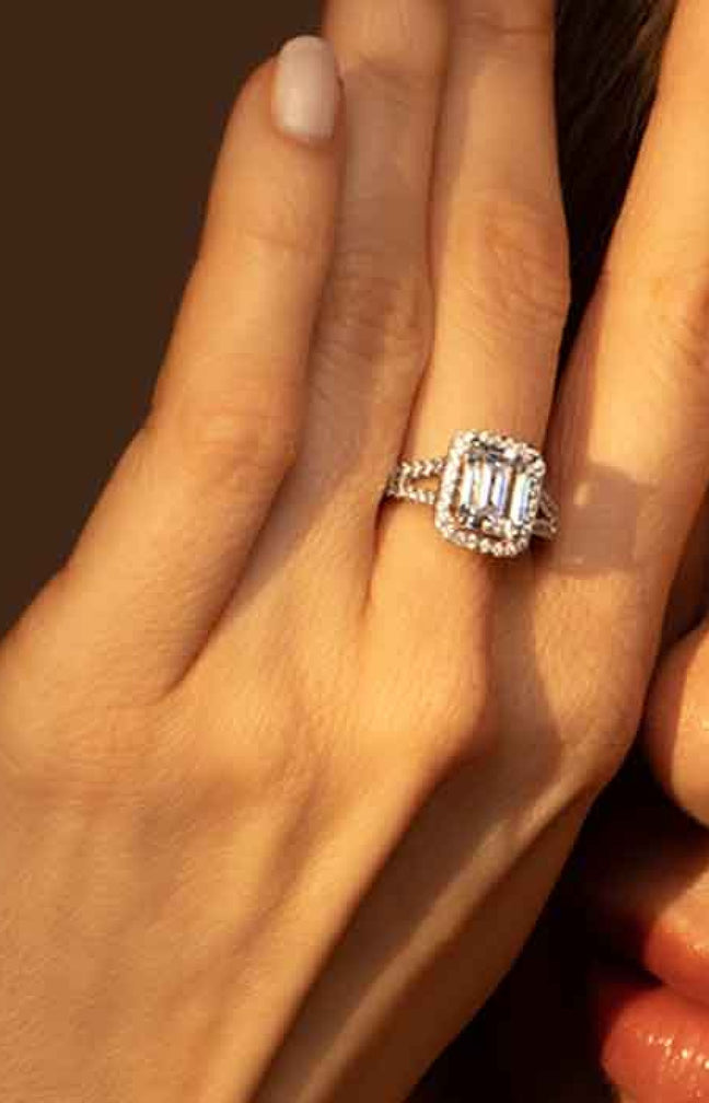 Bague Splendeur - Or blanc 375/1000 & zirconium