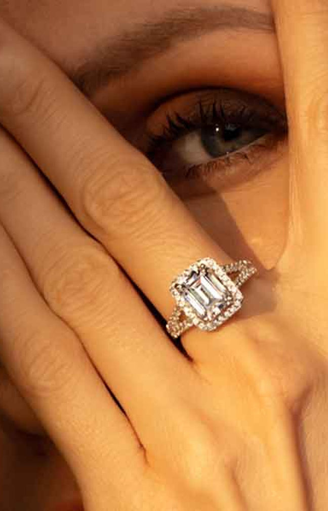 Bague Splendeur - Or blanc 375/1000 & zirconium