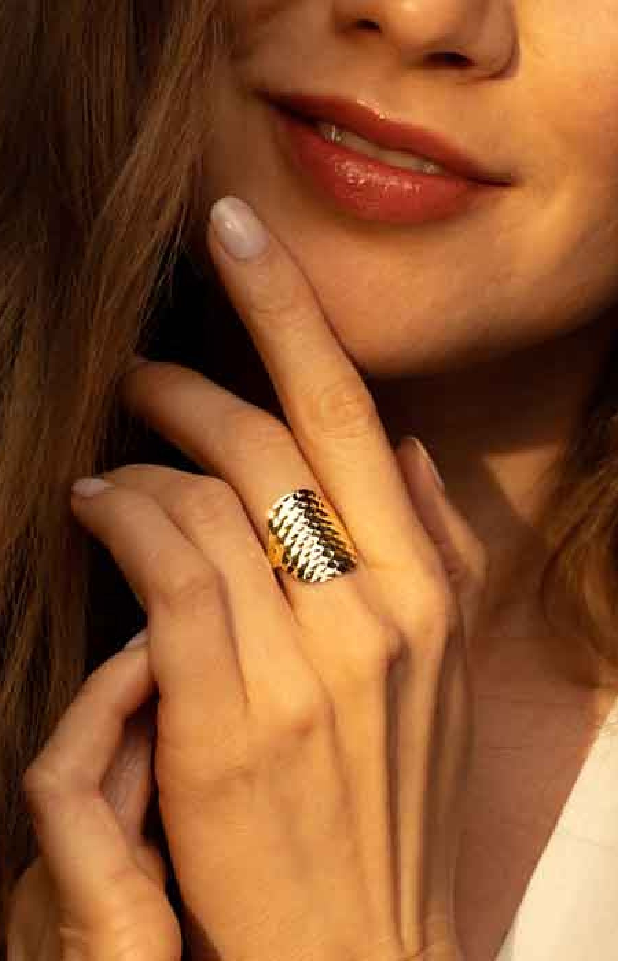 Bague Armadillo - Or jaune 375/1000