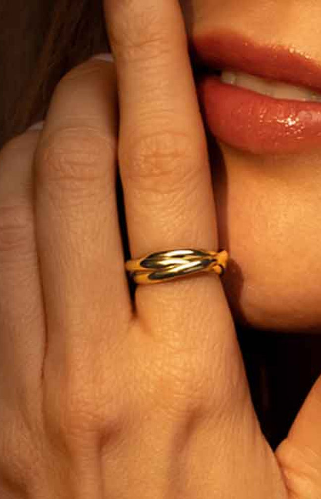 Bague Saturna - Or jaune 375/1000