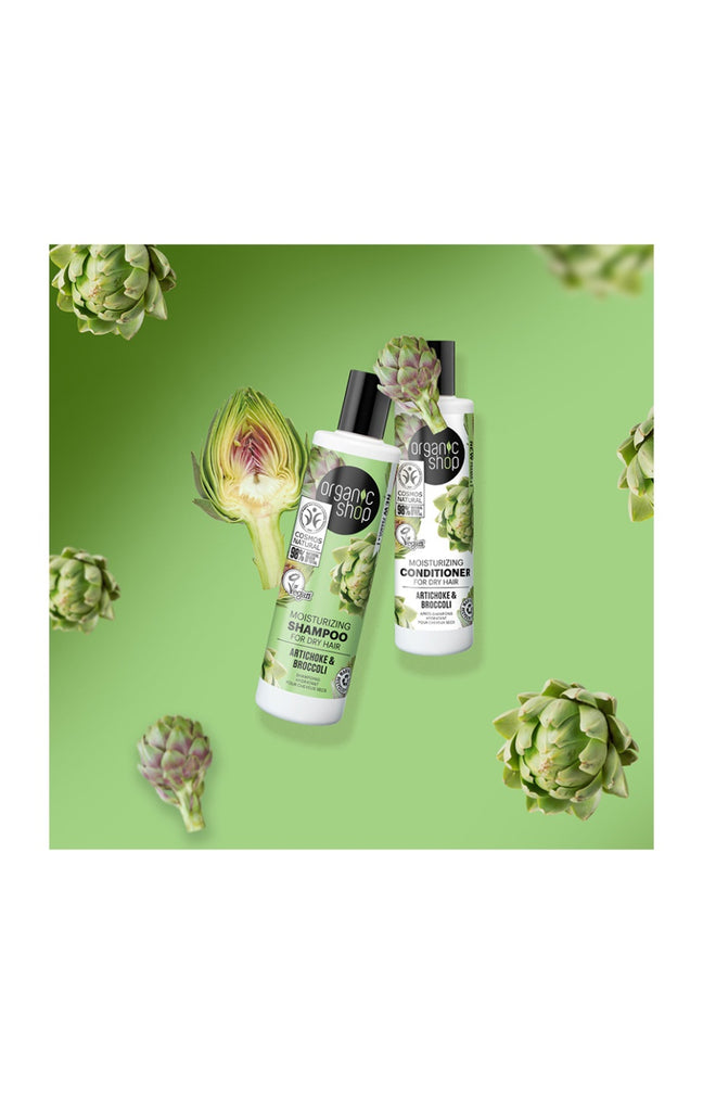 Shampoing hydratant - Artichaut & brocolis - Cheveux secs - 280 ml