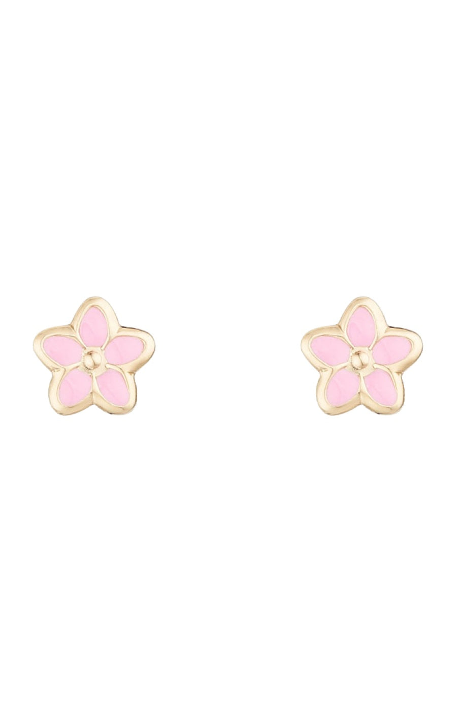 Boucles d'oreilles Jolies fleurs - Or jaune 375/1000 - Enfant