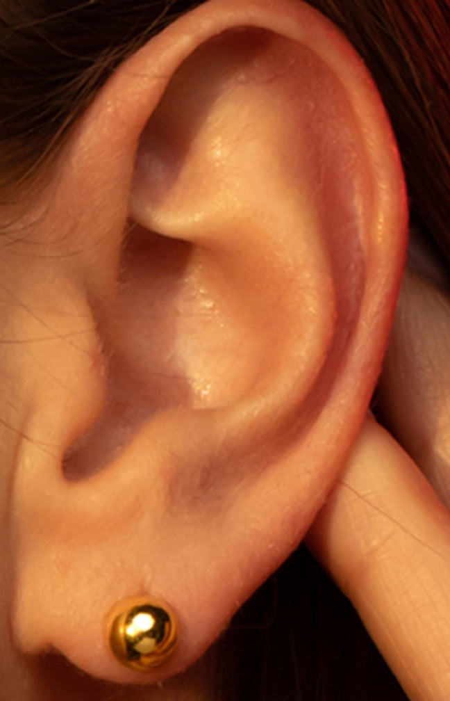 Boucles d'oreilles puces - Or jaune 375/1000