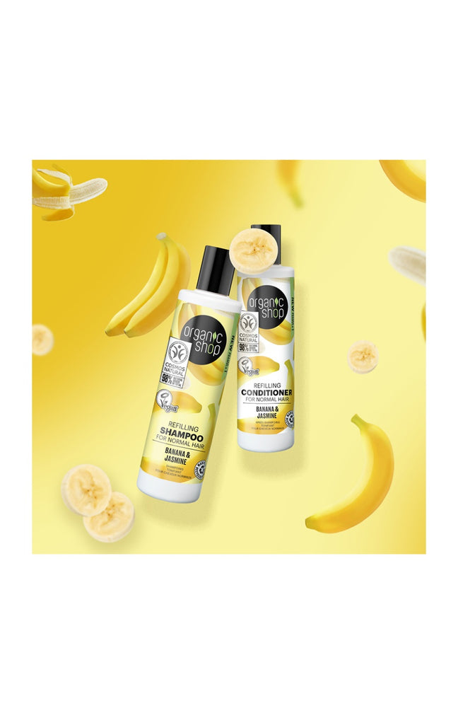 Shampoing nourrissant - Banane & jasmin - Cheveux normaux - 280 ml