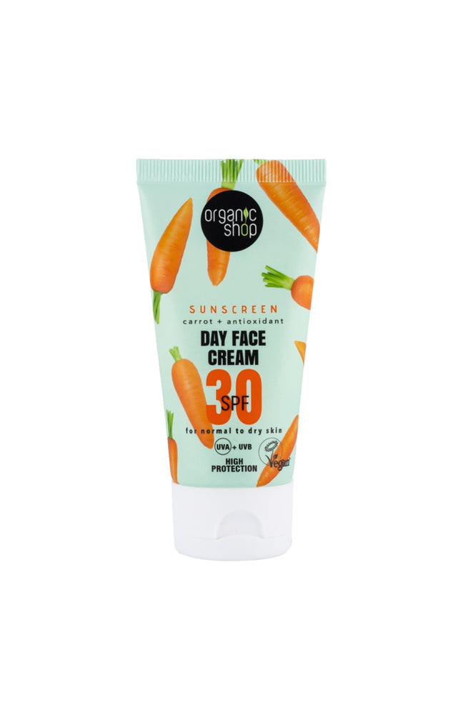 Crème solaire SPF 30 - Carotte - Peaux normales à sèches - 50 ml
