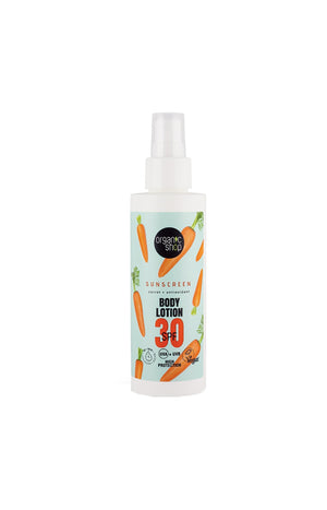 Lotion solaire SPF 30 - Carotte & antioxydant - Corps - 150 ml