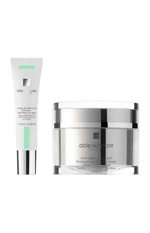 Routine masques lifting & fermeté - Visage, yeux & cou