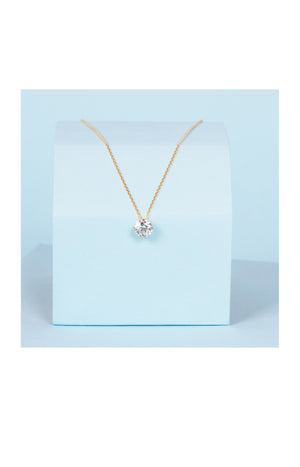 Pendentif Splendeur - Or jaune 375/1000  & zirconium