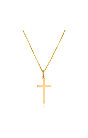 Pendentif Croix Croyance - Or jaune 375/1000
