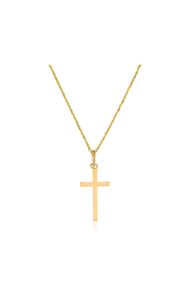 Pendentif Croix Croyance - Or jaune 375/1000
