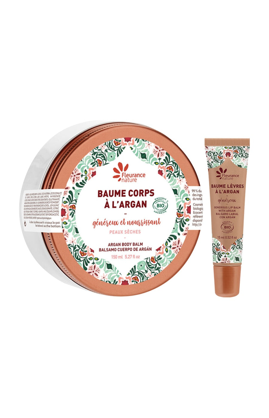 Baumes corps & lèvres bio – Argan - Visage & corps