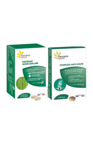 Duo capillaire - Fortifiant & anti-chutes - 1 mois